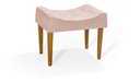 Ver imagem 1 de Puff Banqueta Estofada Pés Palito Retangular Moderna:Rose