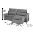 Ver imagem 4 de Sofá Retrátil e Reclinável 3 Lugares Havana Linho - Meu Estofado Sofá Retrátil e Reclinável 3 Lugare