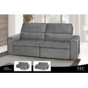 Ver imagem 5 de Sofá Retrátil e Reclinável 3 Lugares Havana Linho - Meu Estofado Sofá Retrátil e Reclinável 3 Lugare