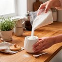 Ver imagem 3 de Acucareiro Ceramica Tampa de Bambu com Colher 360ml
