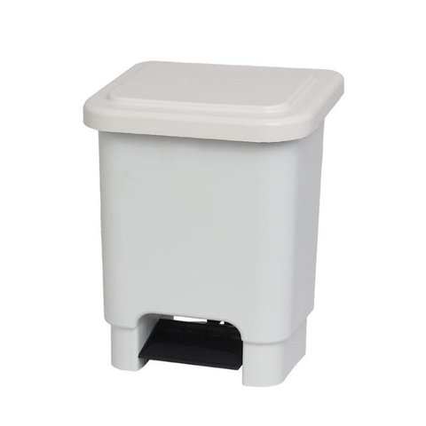 Lixeira 15l Retangular C/pedal Branco Lar Plasticos 13199