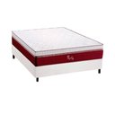 Ver imagem 1 de Cama Box Casal: Colchão Molas Masterpocket Ensacadas Polar Rubi + Base Crc Courano White (138x188)