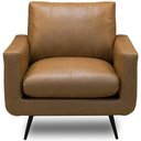 Ver imagem 5 de Poltrona Decorativa para Sala Living Industrial 88cm Dijon L06 Couro Camel - Lyam Decor