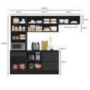 Ver imagem 3 de Cozinha Modulada Completa 4 Peças 6 Portas 4 Gavetas com Paneleiro Duplo Etna