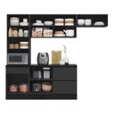 Ver imagem 4 de Cozinha Modulada Completa 4 Peças 6 Portas 4 Gavetas com Paneleiro Duplo Etna