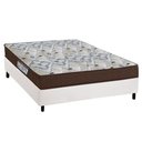 Ver imagem 1 de Cama Box Casal: Colchão Espuma Ortobom D45/EP Fort Tech ISO 150 + Base CRC Courano White(138x188)