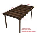 Ver imagem 4 de Cobertura Policarbonato Alveolar 4,00m x 2,00m - Bronze 4mm