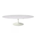 Ver imagem 1 de Mesa de Centro Saarinen 46cm Oval Carrara 120x80cm - Base Branca Mgsaarinen