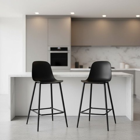 Conjunto 2 Banquetas Média Classica Miami Fratini