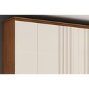 Ver imagem 6 de Guarda Roupa Casal 6 Portas e 4 Gavetas C/ Pés Ávila Nature/off White - Henn