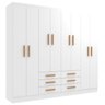 Móveis para Quarto Guarda-roupa 8 Portas Paris - 2
