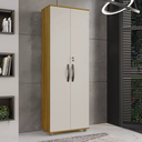 Ver imagem 1 de Armário Multiuso 2 Portas com Chave Caique - Chf - Cinamomo/off
