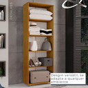 Ver mais imagens de Armário Multiuso 2 Portas com Chave Caique - Chf - Cinamomo/off