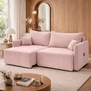 Ver imagem 1 de Sofá Fontana Retrátil Reclinável Veludo 200cm Moderno