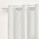 Ver imagem 3 de Cortina em Jacquard Degradê 2,00 X 1,70 para Varão - Branca