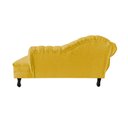 Ver imagem 6 de Recamier Decorativo Divã Amsterdã 147cm Lado Direito Couro Amarelo