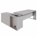 Ver imagem 5 de Mesa Dinâmica 1,70m C/ Armário e Cx de Tomadas Pés Metal F5
