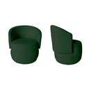 Ver imagem 1 de Kit 2 Poltronas Decorativa Beatriz Orgânica Veludo Verde