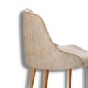 Ver mais imagens de Conjunto para Sala de Jantar Mesa Sarah em Madeira Tampo 180cm com Vidro e 6 Cadeiras Roma Off White