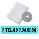 Ver imagem 1 de Tela Mosquiteira com Velcro Autocolante PVC 130x150cm Branca Oem