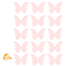 Kit Adesivos Parede Borboleta Rosa Bebe Quarto Infantil - 2