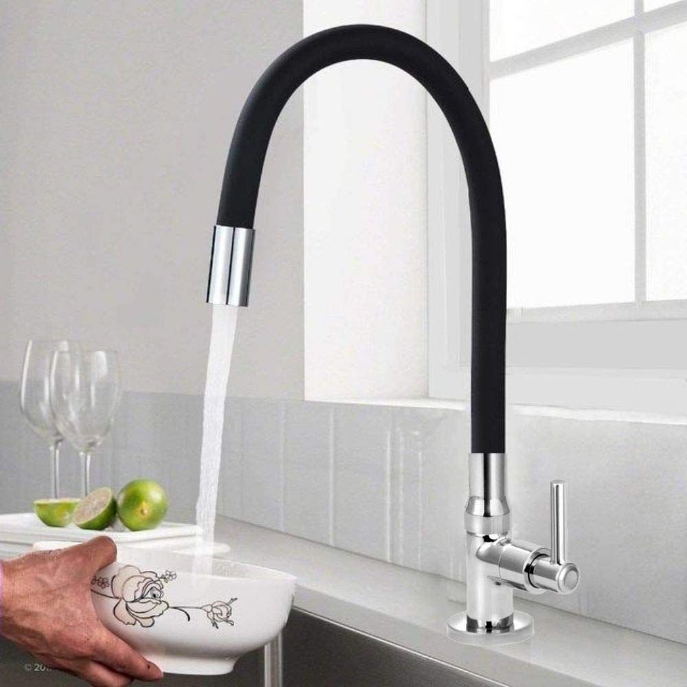 Torneira para Cozinha de Mesa Bica Flexível Gourmet Preta Casagrande Mundial Exclusive - 2
