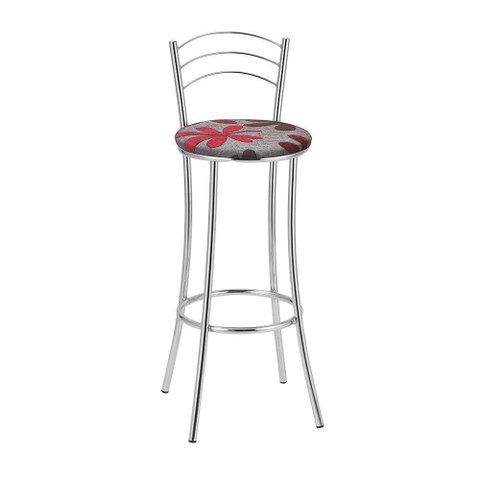 Kit 2 Banquetas Cromadas Bc26a Assento Espuma D15