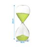 Ampulheta Areia Verde Grande Decorativa Tempo 30min 20x8cm - 2