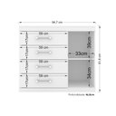 Ver imagem 3 de Cômoda Casal 1.4 Plus C/ 1 Porta e 4 Gavetas Jatoba - Santos Andirá