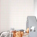 Ver imagem 1 de Papel de Parede Adesivo Grid Colorido Lavável Fosco 10m