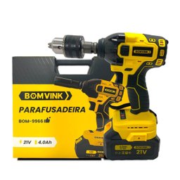 Parafusadeira de Impacto 21v 2 Baterias Bivolt + Maleta de Acessórios - 2