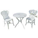 Ver imagem 1 de Conjunto Viena Bambú Cadeiras e Mesinha de Varanda em Alumínio Fundido