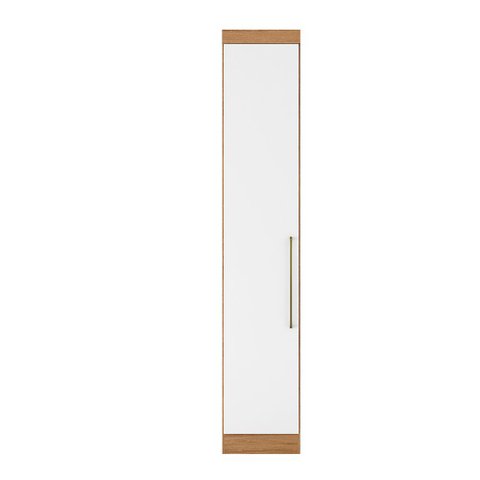 Guarda Roupa Roupeiro Armário 1 Porta Módulo Amendola/ Branco para Quarto