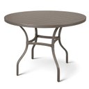 Ver imagem 1 de Mesa para Jardim com Tampo Ripado em Alumínio Bege/Fendi