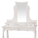 Ver imagem 3 de Penteadeira Clássica Princesa com Gavetas e Pés Luiz Xv - Branco Laca