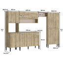 Ver imagem 7 de Armário Cozinha Completa Arizona Plus Carvalho