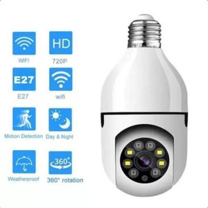 Câmera Segurança Lâmpada Wifi Prova Dagua Infravermelho