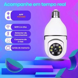 Câmera Segurança Lâmpada Wifi Prova Dagua Infravermelho - 4