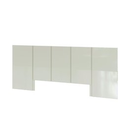 Cabeceira para Cama Casal/queen 280cm Dalla Costa 100% Mdf Cor:off White - 2