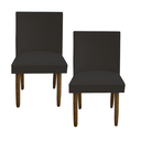 Ver imagem 1 de Kit 02 Cadeiras Para Sala De Jantar Tóquio Pés palito Suede Marrom - D'Classe Decor