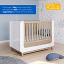 Ver mais imagens de Berço Mini Cama 2 em 1 MDF Sophia Espresso Móveis Marrom Branco/Jequitibá