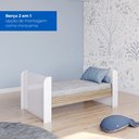 Ver imagem 6 de Berço Mini Cama 2 em 1 MDF Sophia Espresso Móveis Marrom Branco/Jequitibá
