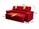 Ver imagem 3 de Sofá Retrátil Reclinável 3 Lugares com Molas 2,00m Quantum Suede Velut Vermelho - King House