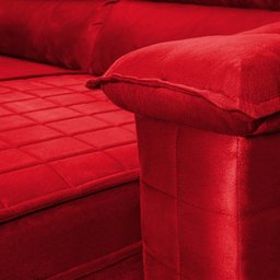 Sofá Retrátil Reclinável 3 Lugares com Molas 2,00m Quantum Suede Velut Vermelho - King House - 7