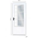 Ver imagem 2 de Porta de Aço Postigo 215x85cm com Grade Quadrada Minas Sul Mgm Abertura Direita