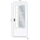 Ver imagem 2 de Porta de Aço Postigo 215x85cm com Grade Quadrada Minas Sul Mgm