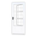 Ver imagem 3 de Porta de Aço Postigo 215x85cm com Grade Quadrada Minas Sul MGM Abertura Esquerda Branco