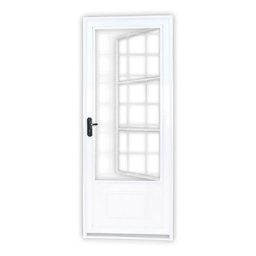 Porta de Aço Postigo 215x85cm com Grade Quadrada Minas Sul MGM - 1