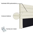 Ver imagem 3 de Cabeceira Queen 1,60M La Italiana Linho Pérola - Pallazio