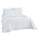 Ver imagem 1 de Kit Cobre Leito Colcha Nobre Casal King 3 Peças Micropercal 200 Fios Matelado - Branco Neve